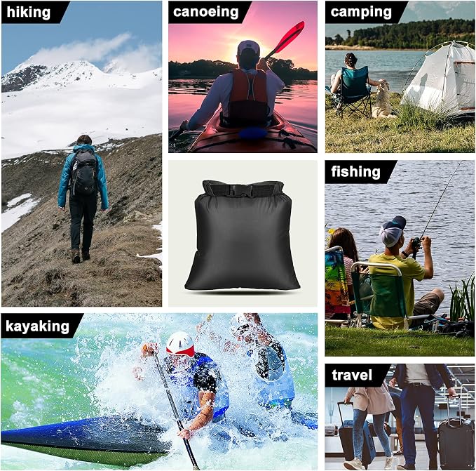 Dry Bags Waterproof Set, 5 Packs Ultralight Waterproof Bags Small Stuff Sack - Image 5