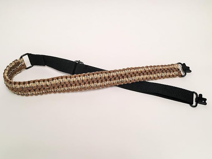 Extra Wide Gun Sling Paracord 550 Adjustable w/Swivels - Image 3
