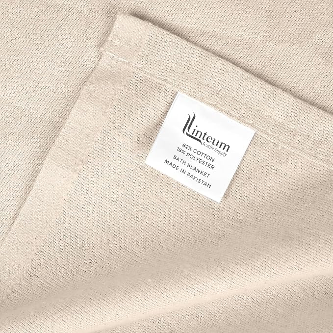 Linteum Textile Cotton Blended Hospital Patient Bath Blanket, Bed Bath Sheet - Image 5