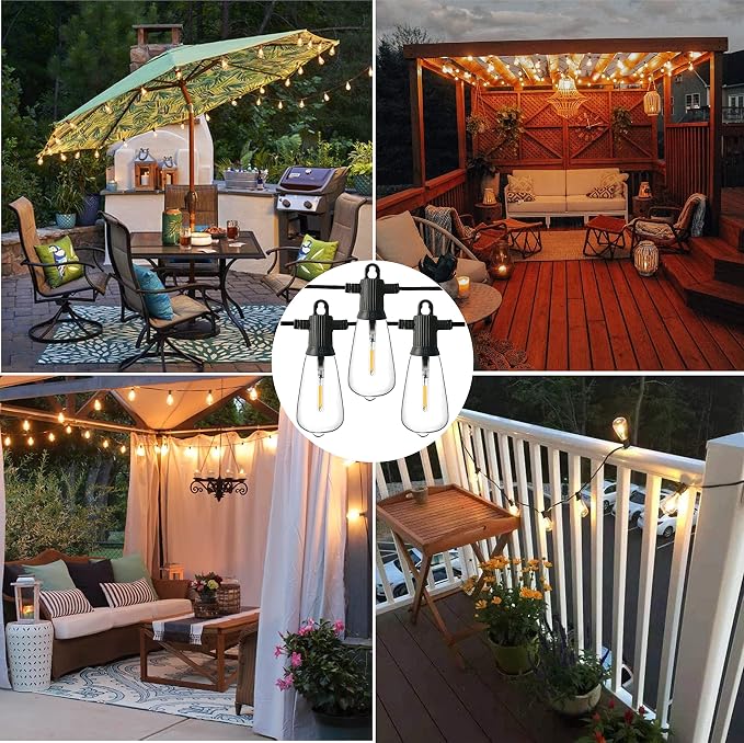 ZOTOYI Outdoor String Lights 150 FT, Waterproof IP65 Outdoor Lights - Image 8