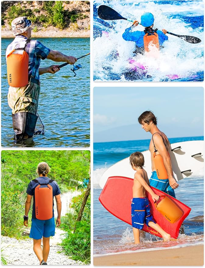 HEETA Waterproof Dry Bag for Women Men, 5L/10L/20L/30L/40L Roll Top Lightweight - Image 5