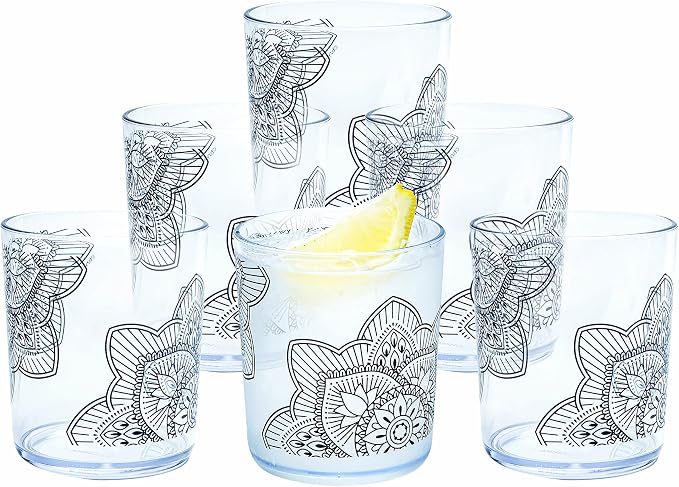bzyoo BPA-Free Designed Dishwasher Safe 14 oz Plastic Tumbler Set which is by bzyoo