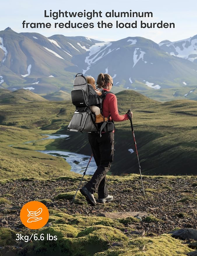 besrey Baby Backpack Carrier, Toddler Hiking Backpack - Image 8