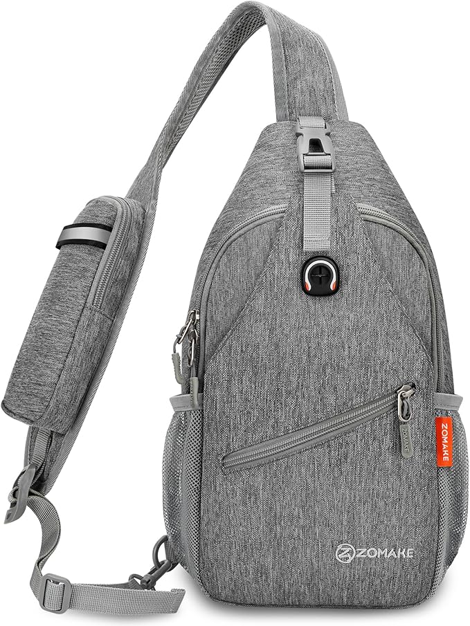 ZOMAKE Sling Bag, Small Crossbody Sling Backpack, Water Resistant Shoulder by ZOMAKE