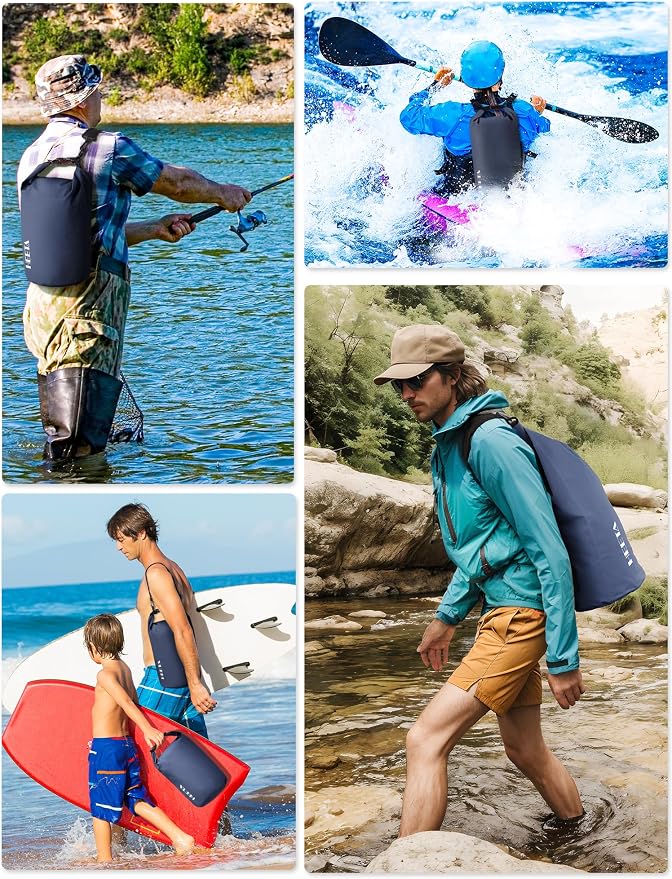 HEETA Waterproof Dry Bag for Women Men, 5L/10L/20L/30L/40L Roll Top Lightweight - Image 5