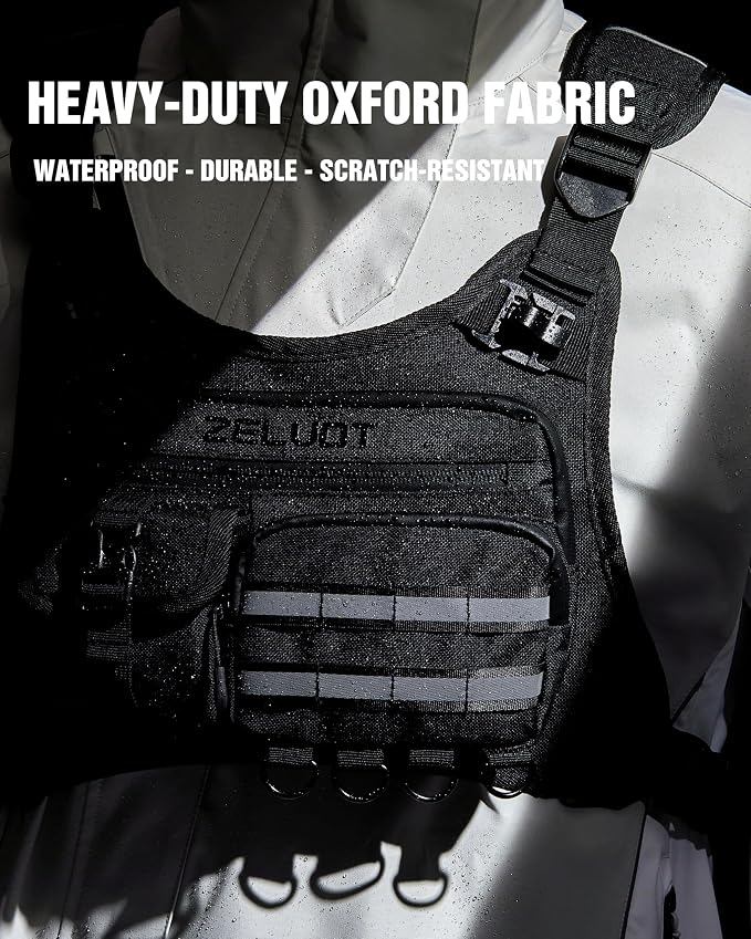 Zelvot Running Vest with 2L Water Bladder, 12L Hydration Backpack with Gear - Image 5