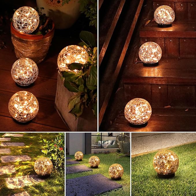 MLKNK Solar Globe Lights Outdoor Waterproof-Solar Balls-Solar Garden Lights-Orbs - Image 7