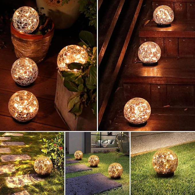 MLKNK Solar Globe Lights Outdoor Waterproof-Solar Balls-Solar Garden Lights-Orbs - Image 7