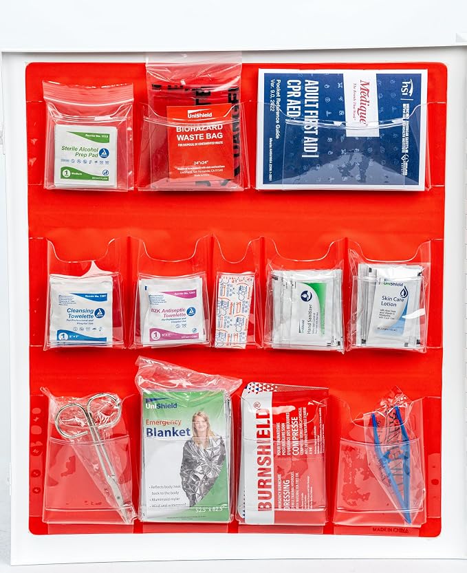 3-Shelf Metal 1st Aid Cabinet Class A, Large Capacity First Aid Wall Mount - Image 2