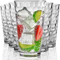 Bravario Hammered Plastic Drinking High Tumbler, Dishwasher-Safe Premium by Bravario