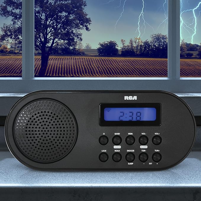 RCA RCWR7V AM/FM Weather Alert Radio - Image 7