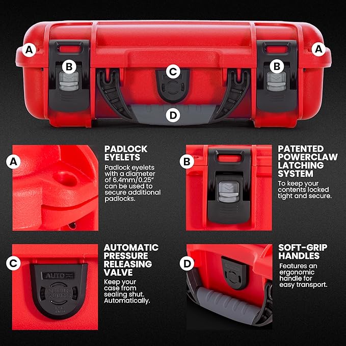 NANUK 909 Waterproof First Aid Box Empty – Durable, Medical First Aid Organizer - Image 4