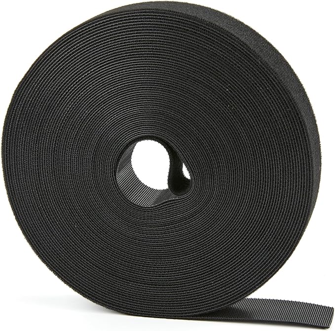 60 ft x 3/4 inch Hook and Loop Roll, Reusable Fastening Cable Ties, Office and by NBTORCH