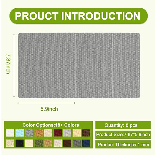 Besezx Canvas Repair Patch, Outdoor Gear Patch, 7.87x5.9 Inches 8PCS, - Image 2