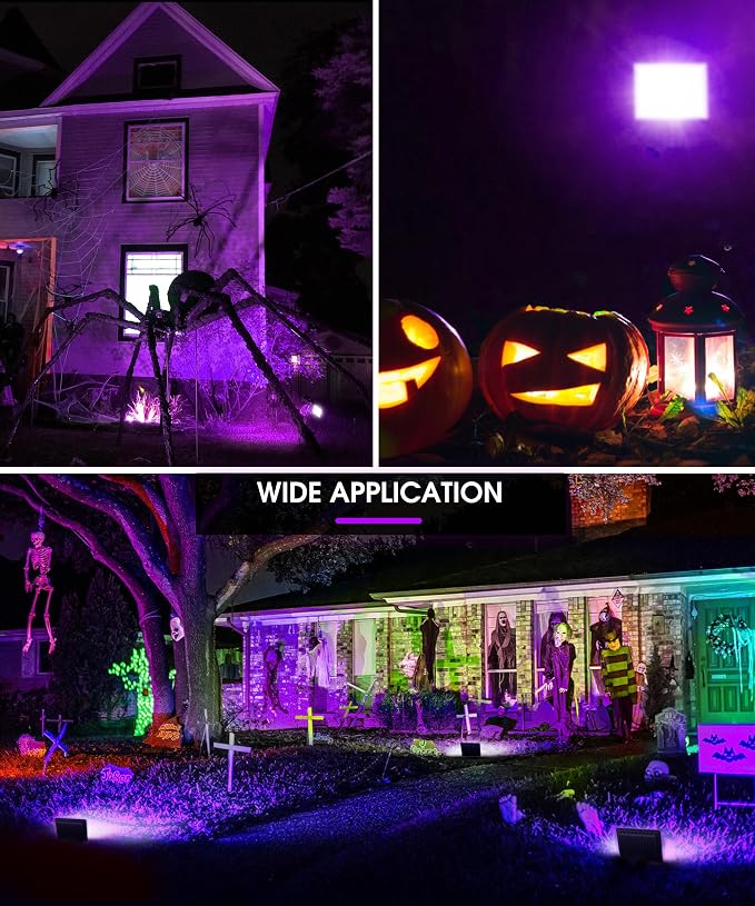 L LOHAS LED Purple Christmas Halloween Flood Light Outdoor,  - Image 5