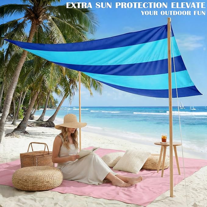 Famstar Beach Blanket Oversized Extra Large 78" X 81", Waterproof Sandproof - Image 4
