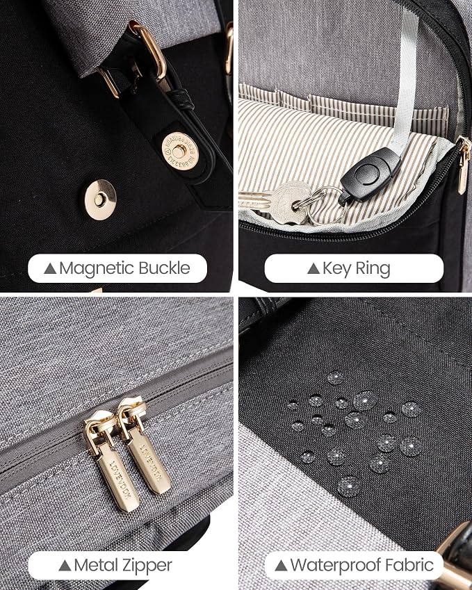 LOVEVOOK Travel Laptop Backpack Purse - Image 4