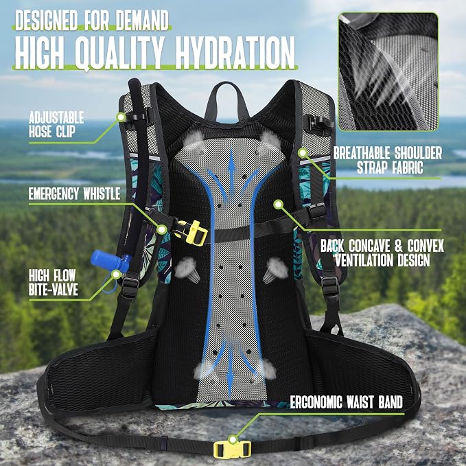 N NEVO RHINO Hydration Backpack, 18L Multipurpose Hiking Backpack - Image 4
