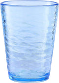 KLIFA- RIPPLE- 16 ounce, Acrylic Tumbler Drinking Glasses Cups, Stackable by KLIFAHome