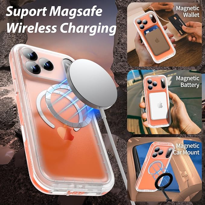 SPORTLINK for iPhone 17 Pro Max Case, IP68 Waterproof Military Protective Full - Image 5