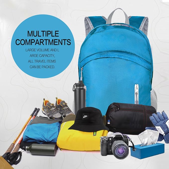 Waterproof Foldable Backpack Dry Storage Lightweight Daypack 35L Outdoor - Image 7