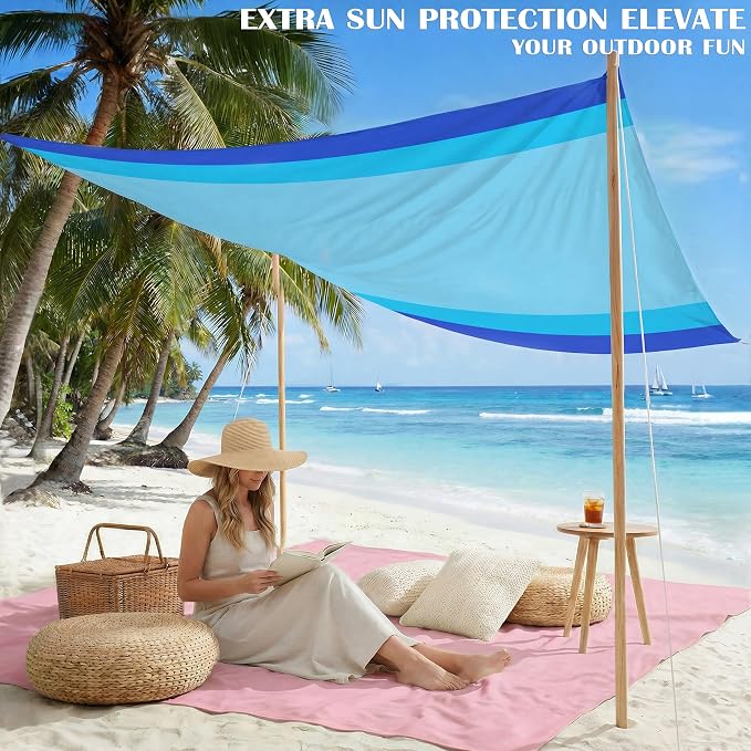 Famstar Beach Blanket Oversized Extra Large 78" X 81", Waterproof Sandproof - Image 4