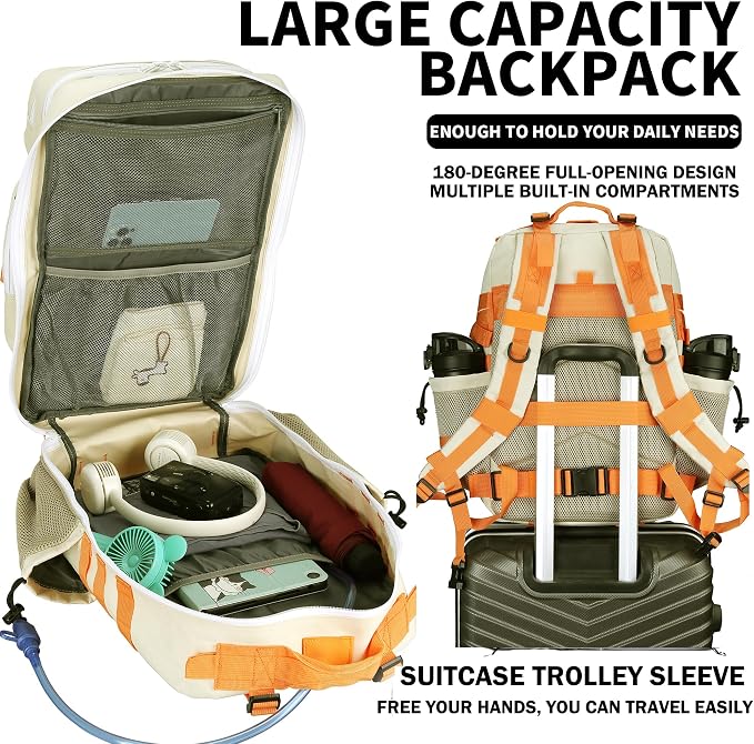 Military Tactical Backpack 45L/25L 3 Day Assault Pack Molle Daypack Hiking - Image 5