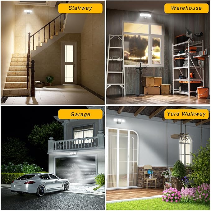 Battery Powered Motion Sensor Outdoor Lights, 1500LM Flood Lights IP65 - Image 7