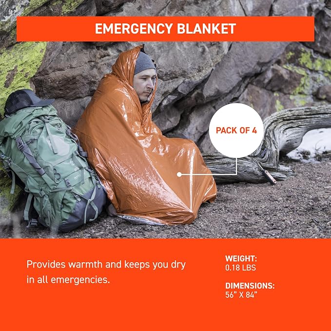 Survive Outdoors Longer 90% Heat Reflective Emergency Blanket - Image 3