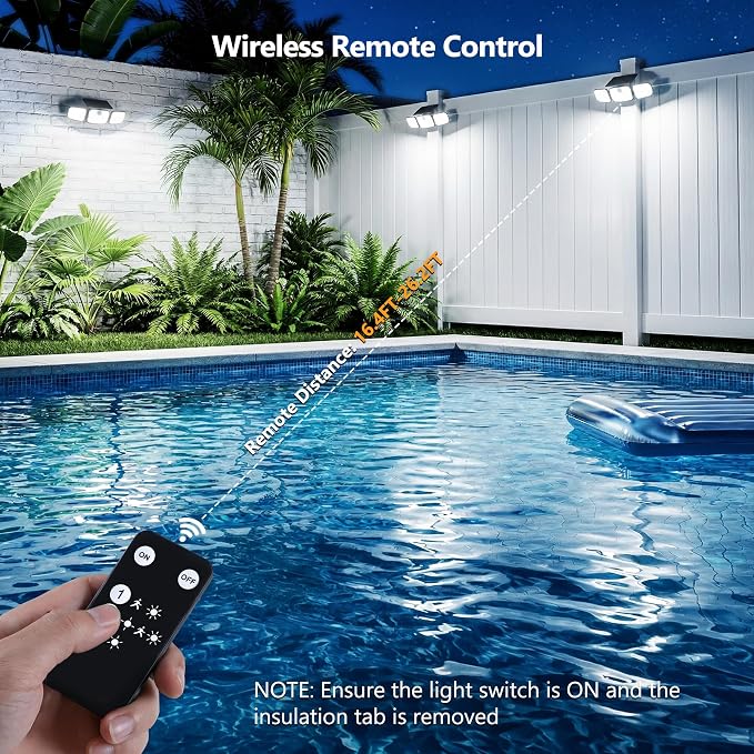 BrizLabs Solar Outdoor Lights, 3 Modes Motion Sensor LED Security Lights - Image 3