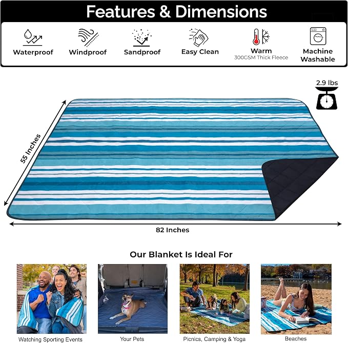 BRAWNTIDE Large Outdoor Waterproof Blanket - Image 2