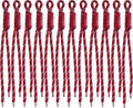 Paracord Keychain Paracord Bag Charm 12pcs Braided Nylon Rope Keychain Cord by Cmidy