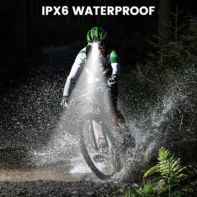 Kmivo Headlamp Rechargeable 99, 000LM Super Bright, 90°Adjustable Head Lights - Image 7