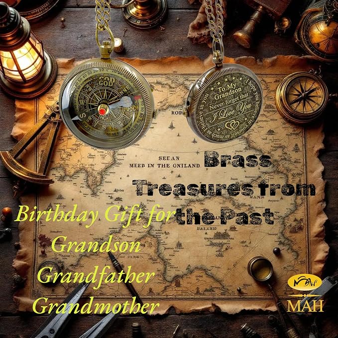 Brass Compass Gift to My Son Never Forget I Love You, Sentimental Keepsake from - Image 5