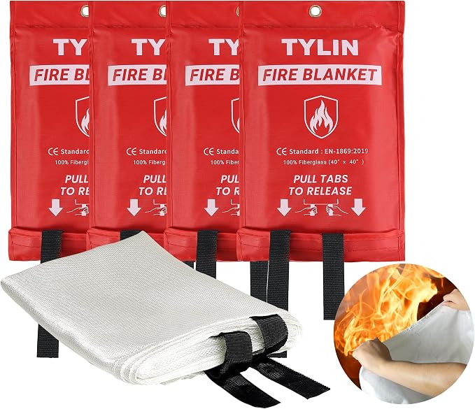TYLIN Emergency Fire Blanket for Home & Kitchen 40” x 40” by Unknown