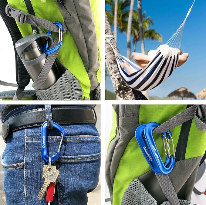 12kN 3.2"x2" Heavy-Duty Carabiner Clips - Image 6