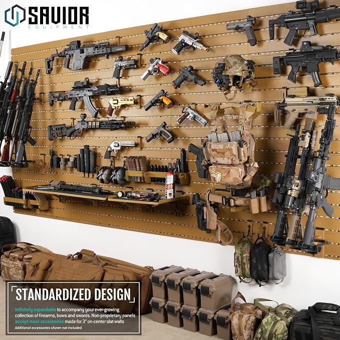 Savior Equipment Wall Rack System Tactical Universal Pistol Holster Holder - Image 6