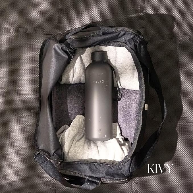 KIVY Large Water Bottle 50oz Fits Backpack & Cupholder - Image 2