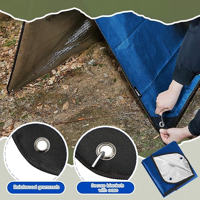 Kingdder 2 Pcs Heavy Duty Emergency Blankets - Image 4