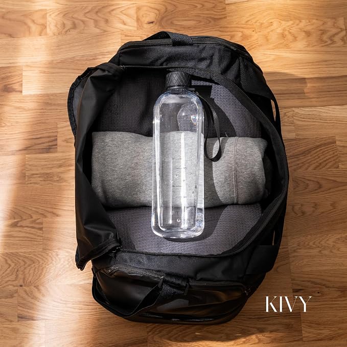 KIVY Large Water Bottle 50oz Fits Backpack & Cupholder - Image 2