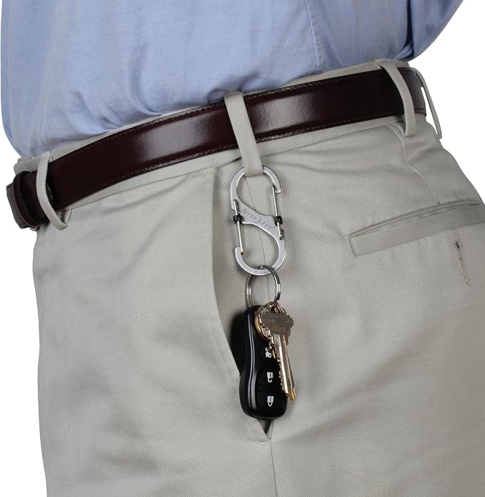 Nite Ize Size-3 S-Biner SlideLock Dual Carabiner, Locking Gates, Stainless Steel - Image 7