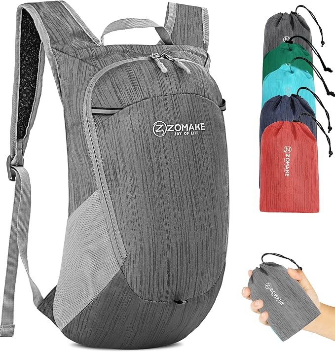 ZOMAKE Ultra Lightweight Packable Backpack 18L, Small Foldable Hiking Backpacks by ZOMAKE