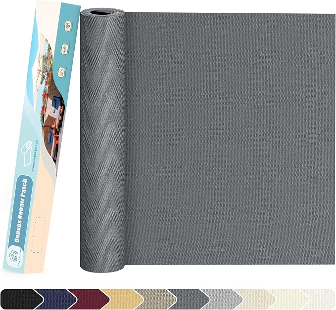 KING MOUNTAIN Canvas Repair Patch 16×30 Inch Self-Adhesive Waterproof Fabric by ForABetterHomeLife