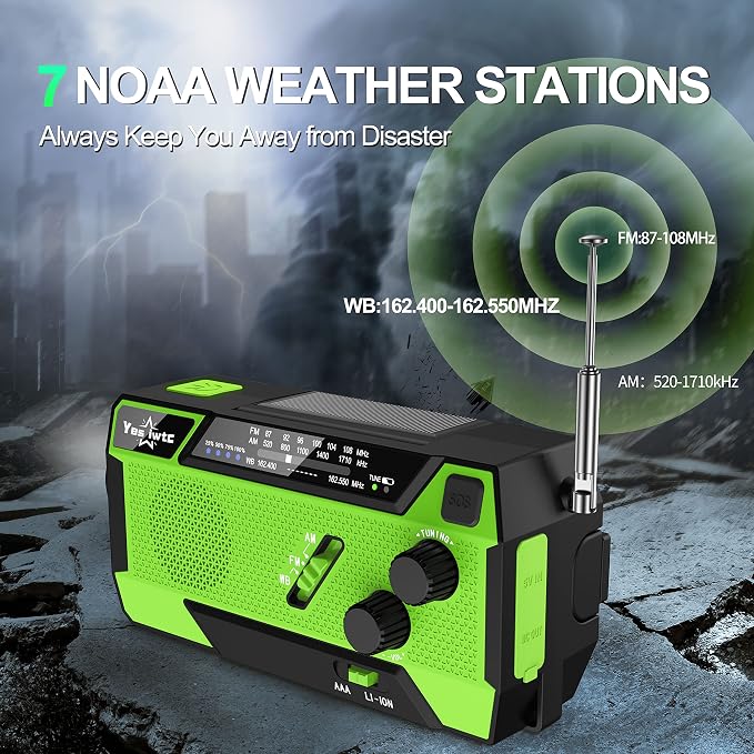 7400mWh NOAA Emergency Weather Radio - Image 3