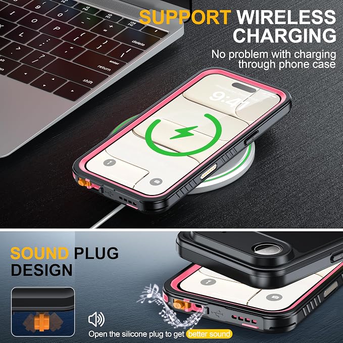 ANTSHARE for iPhone Air Case, IP68 Waterproof Shockproof Case, - 12 FT Military - Image 6