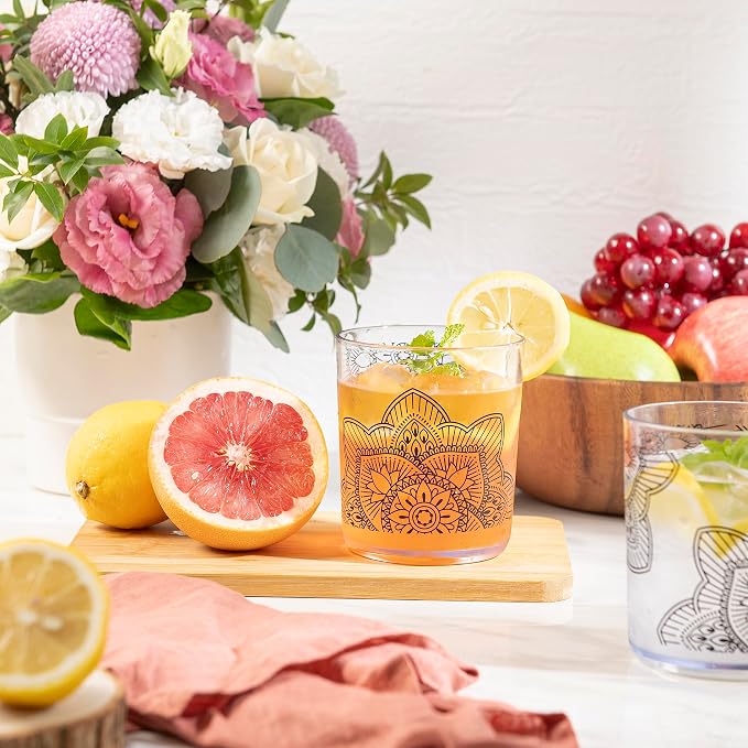 bzyoo BPA-Free Designed Dishwasher Safe 14 oz Plastic Tumbler Set which is - Image 5