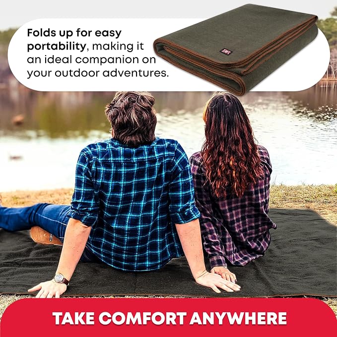 Ever Ready First Aid Military Wool Blanket - Image 2