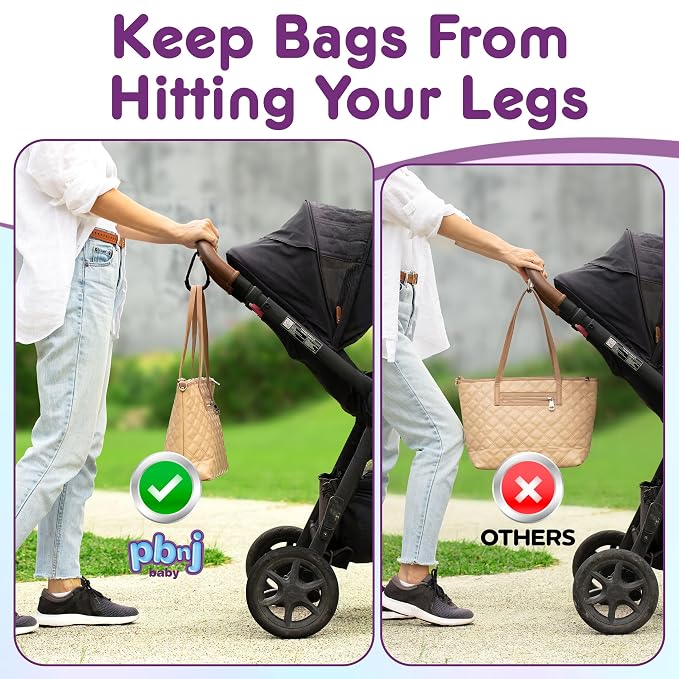 Stroller Hooks for Hanging Diaper Bags - Image 2