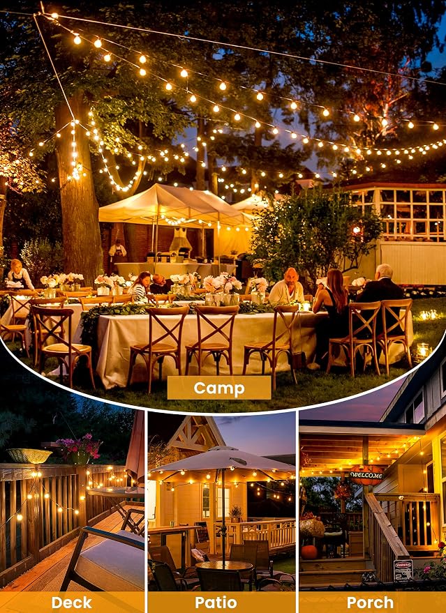 Brightown 108FT 52LED Solar String Lights Outdoor - Image 8