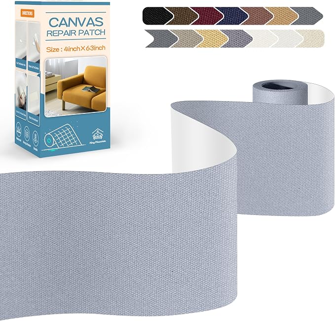 KING MOUNTAIN Canvas Repair Tape, Outdoor Gear Patch, 4×63 Inches, Waterproof by ForABetterHomeLife